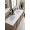 James Martin Vanities Bristol 60in Double Vanity, Whitewashed Walnut w/ 3 CM White Zeus Quartz Top 157-V60D-WW-3WZ - alternate 4